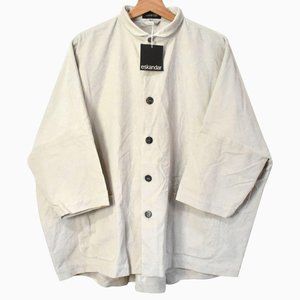 Eskandar $2195 NWT Corduroy Slop Shoulder Shirt